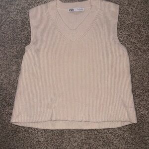 Zara Cream Knit Top